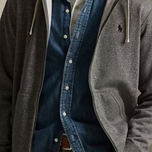 Men's Ralph Lauren Fleece Heavy Zip Up Hoodie
